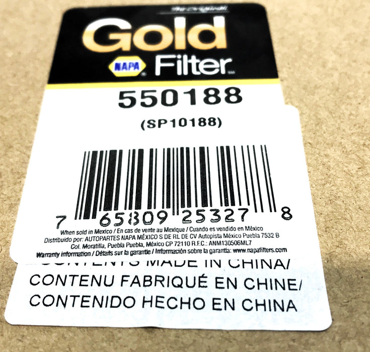 Napa Gold Air Filter 550188 (SP10188) NOS