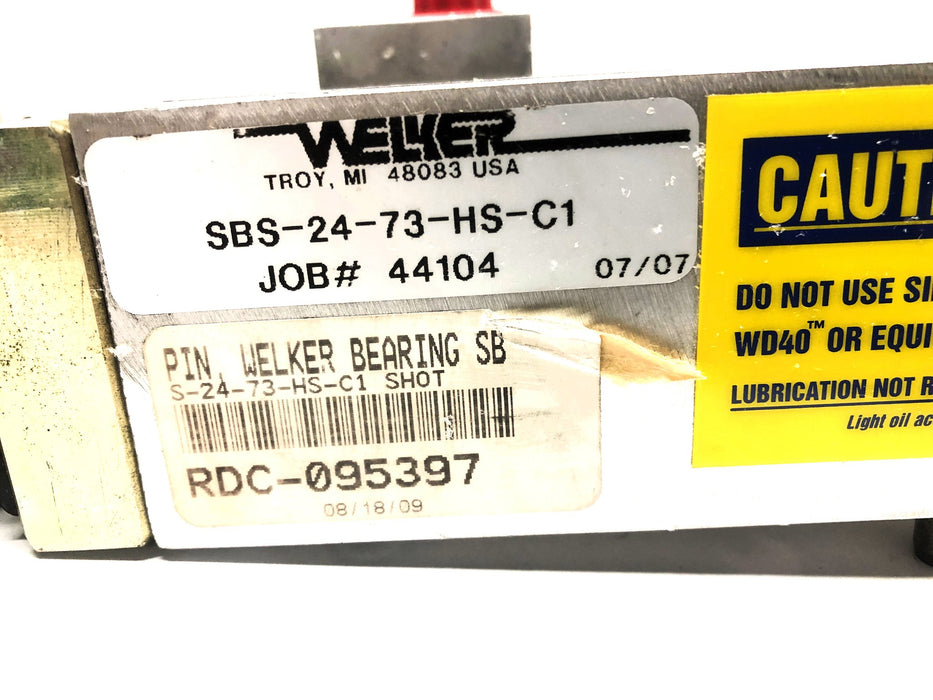 Welker Shotpin Cylinder 5.5 Bar (80 PSI) Min Air Pressure SBS-24-73-HS-C1 NOS