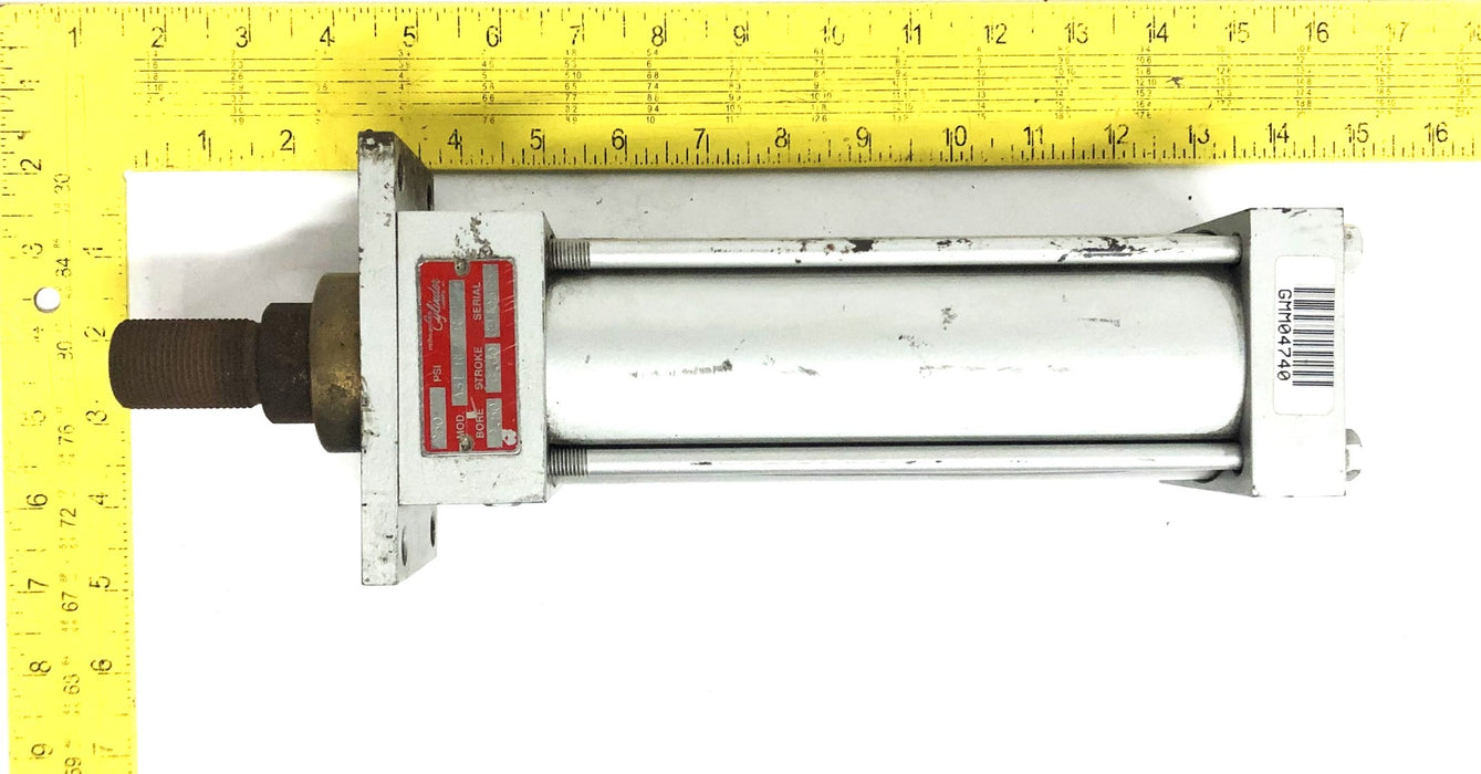 Milwaukee Cylinder 250PSI 2.50 Bore Pneumatic Cylinder A31 REM RET REFURBISHED