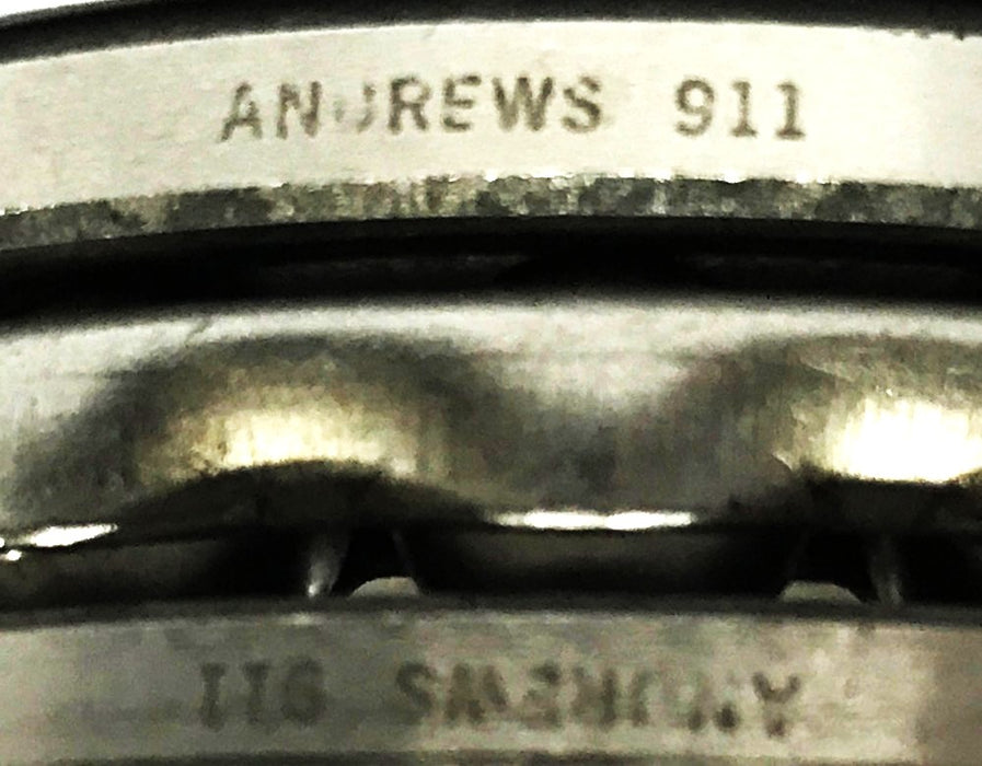 Andrews 3-Piece Thrust Ball Bearing 911 (Molded Retainer) NOS
