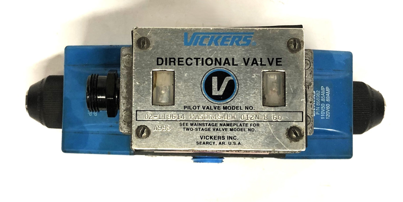 Vickers Directional Valve 02-119614-PA5DG4S4LW-012N-B-60 USED
