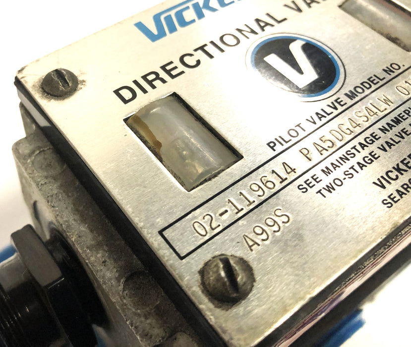 Vickers Directional Valve 02-119614-PA5DG4S4LW-012N-B-60 USED