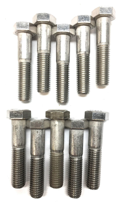 Unbranded 5/8"-11 X 3" Steel Hex Cap Screw [Lot of 10] NOS