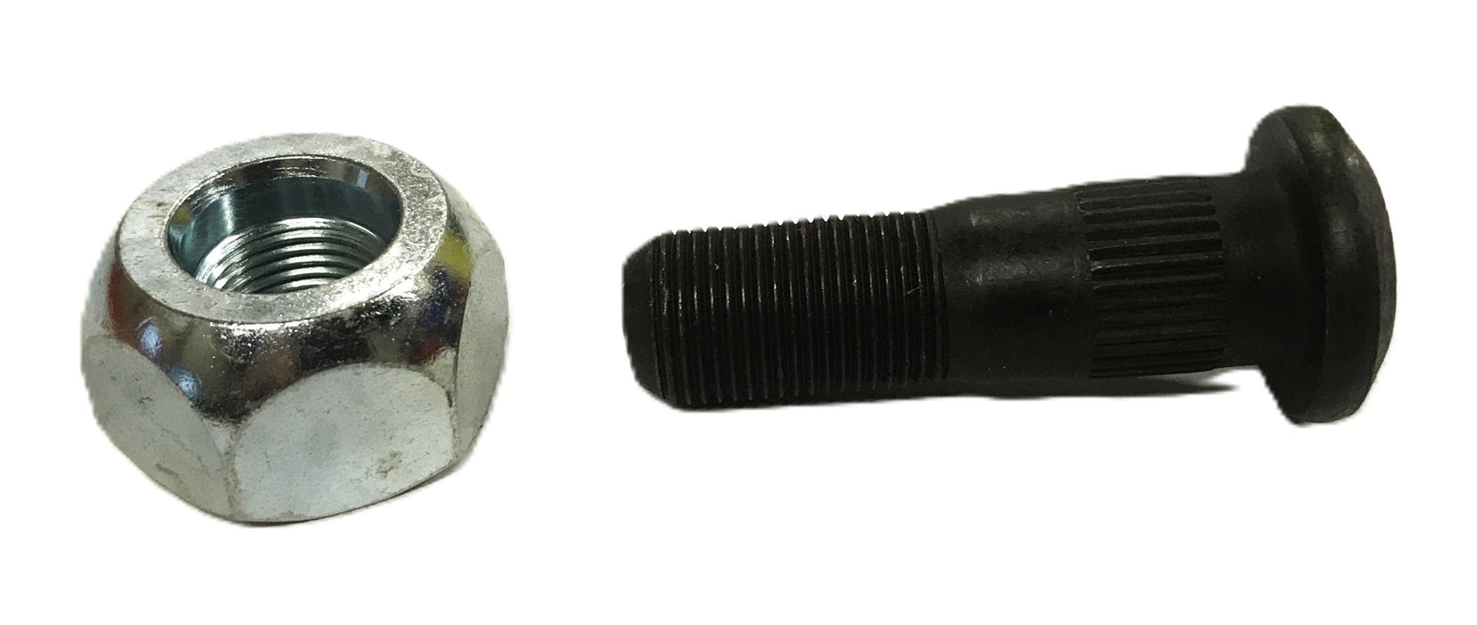 Euclid 2-5/8 Round Serrated Left Hand Wheel Stud and Nut E-4966-L [Lot of 8] NOS