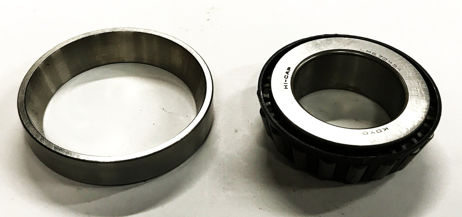 Koyo/SKF Tapered Roller Bearing Cone and Cup LM67049A/LM67010 NOS