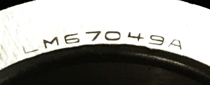 Koyo/SKF Tapered Roller Bearing Cone and Cup LM67049A/LM67010 NOS