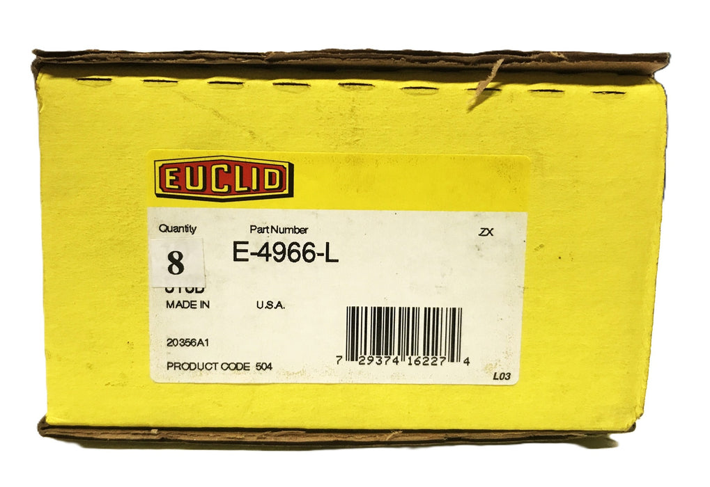 Euclid 2-5/8 Round Serrated Left Hand Wheel Stud and Nut E-4966-L [Lot of 8] NOS