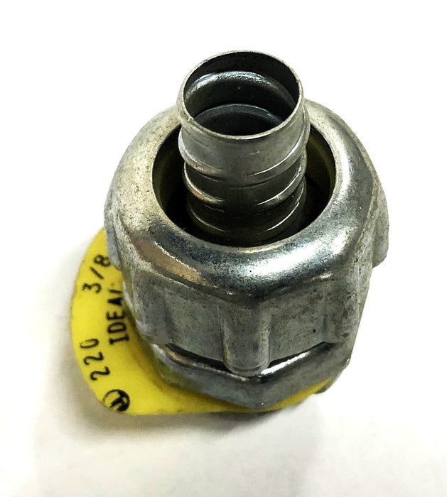 Ideal 3/8 Inch Straight Conduit Connector 220 [Lot of 3] NOS