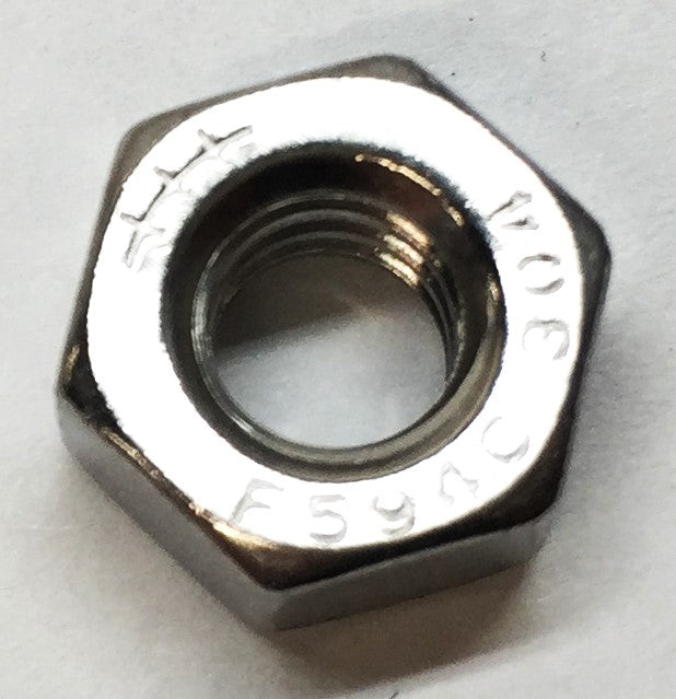 Unbranded 304 1/4"-20 Stainless Steel Finished Hex Nut F594C [Lot of 344] NOS