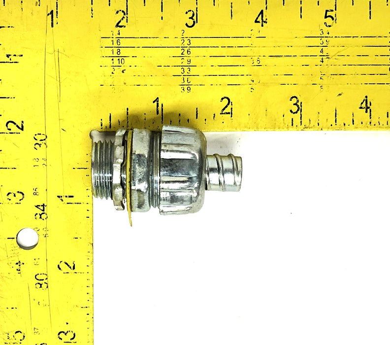 Ideal 3/8 Inch Straight Conduit Connector 220 [Lot of 2] NOS