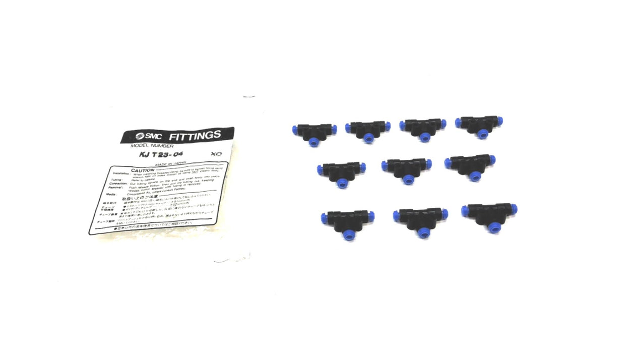 SMC Pack of (10) Connectors KJT23-04 NOS
