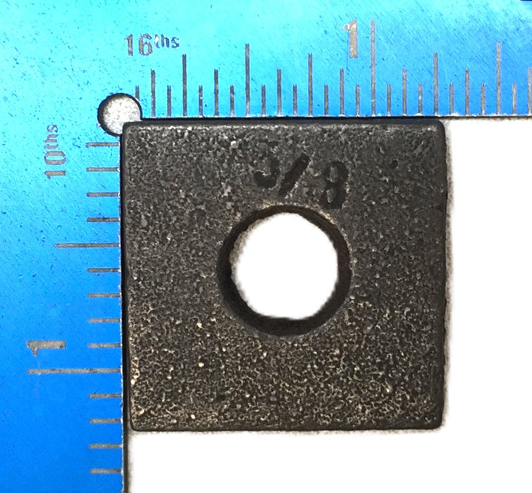 Unbranded Malleable Iron Beveled Square Washer 3/8 [Lot of 25] NOS