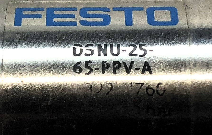 Festo Pneumatic Cylinder (No Small Hex Nut) DSNU-25-65-PPV-A NOS
