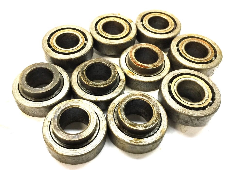 The Gwilliam Co. 1/2"x 1-1/8"x 3/8 Flange Roller Bearing GR-4968 [Lot of 10] NOS