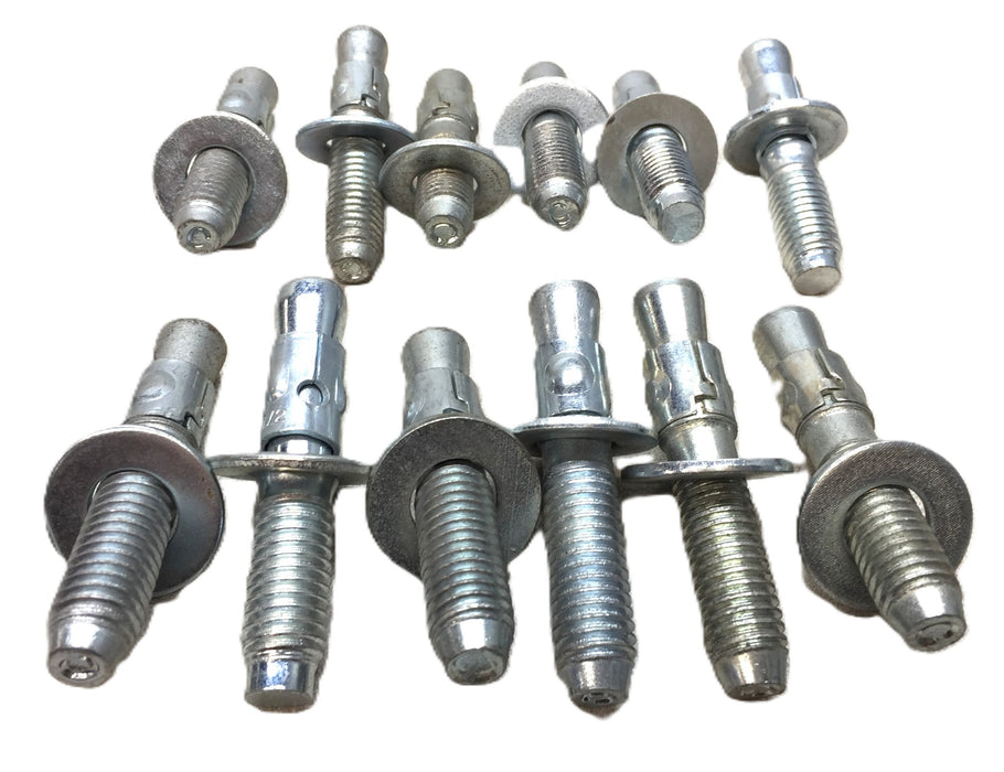 Unbranded 1/2"-13 x 3-3/4" Anchor Bolt with Washer Assembly [Lot of 12] NOS