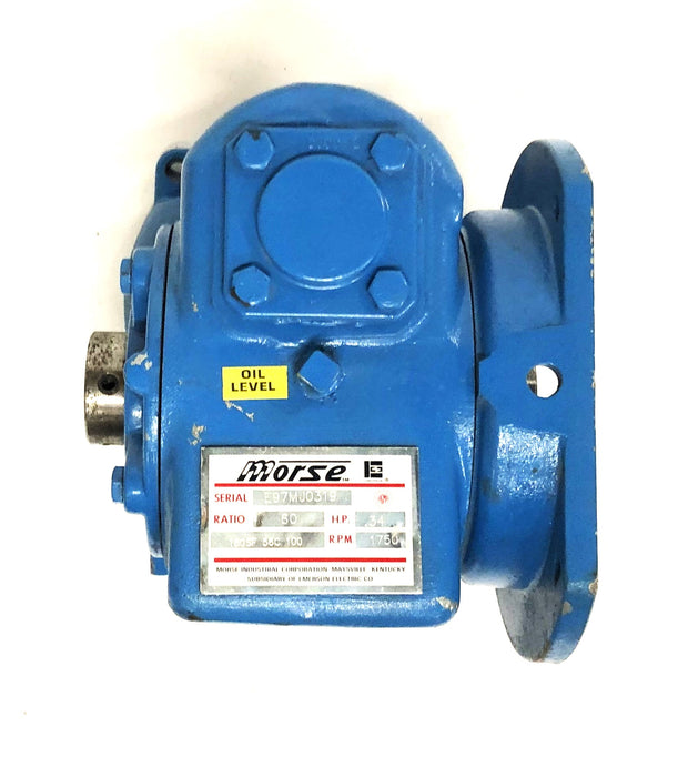 Morse .34HP 1750RPM 60 Ratio Shaftmount Reducer 18GSF-56C-100 USED