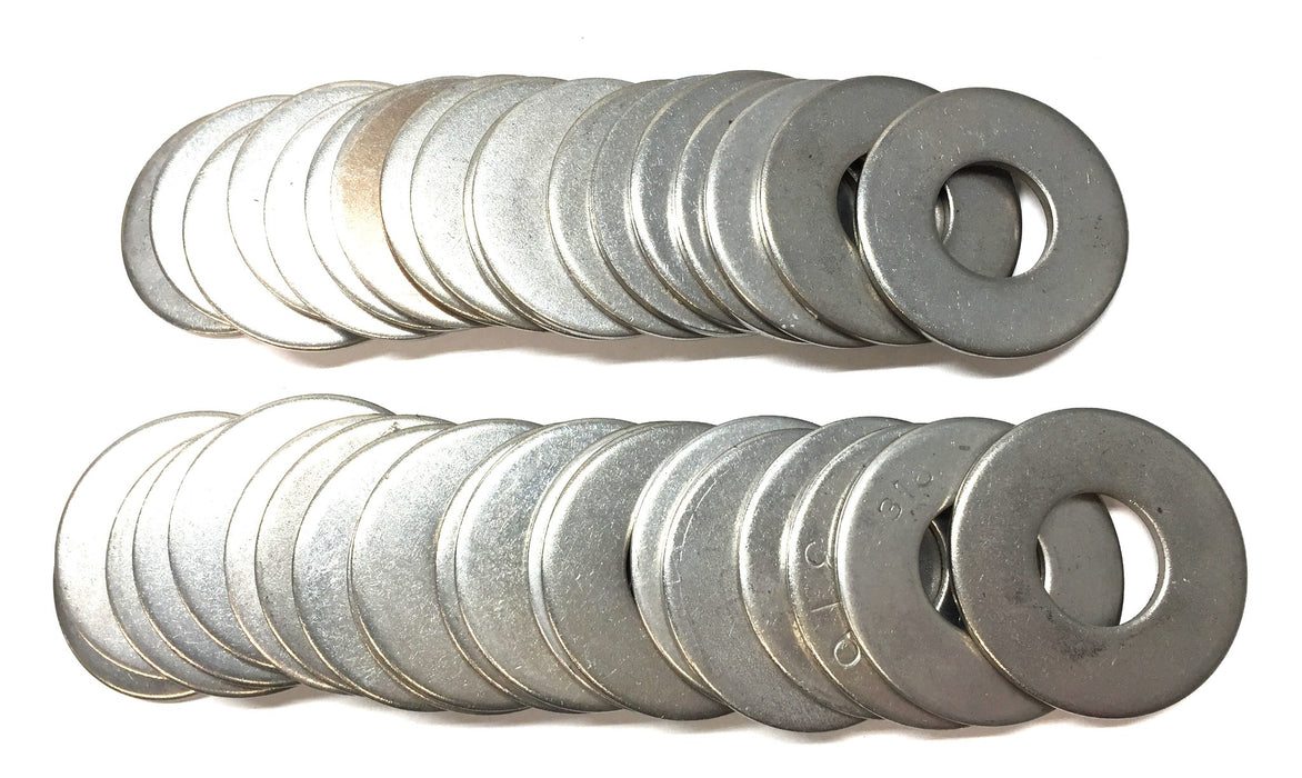 Unbranded 3/4" Stainless Steel Flat Washer [Lot of 38] NOS