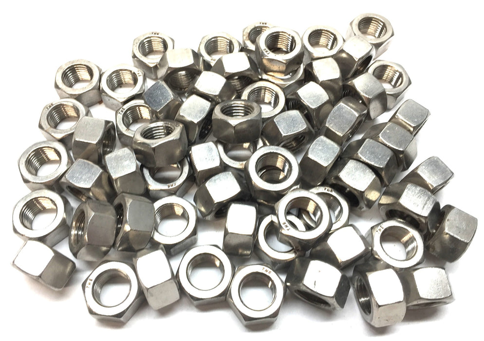 THE 1/2"-13 18-8 Stainless Steel Finished Hex Nut [Lot of 62] NOS