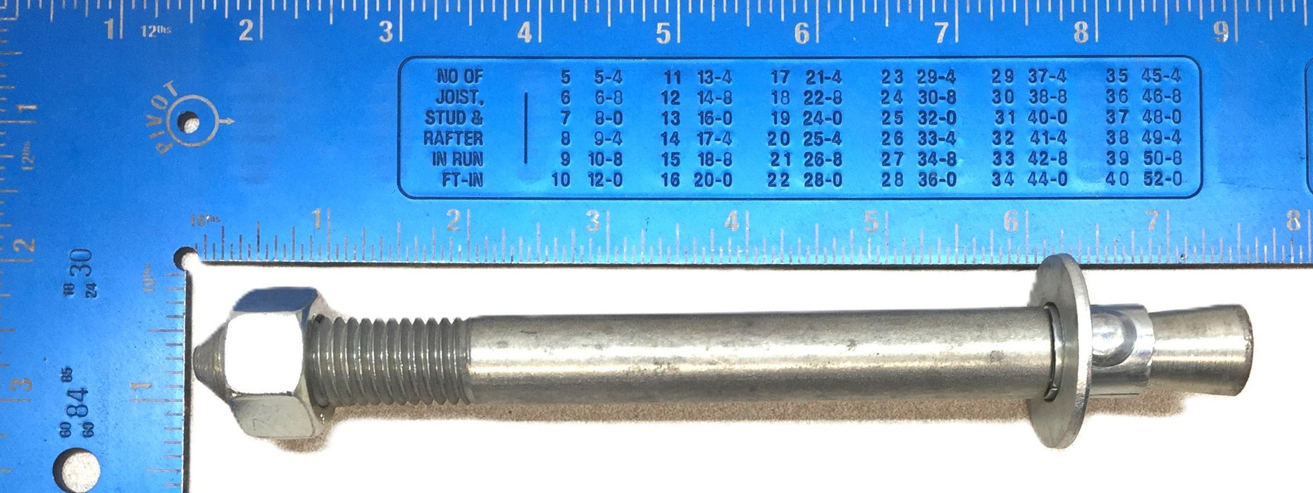 Unbranded 5/8"-11 x 7" Commercial Wedge Anchor [Lot of 4] NOS