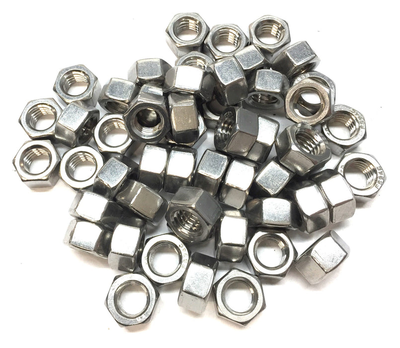 TC 3/8"-16 Stainless Steel Finished Hex Nut [Lot of 50] NOS