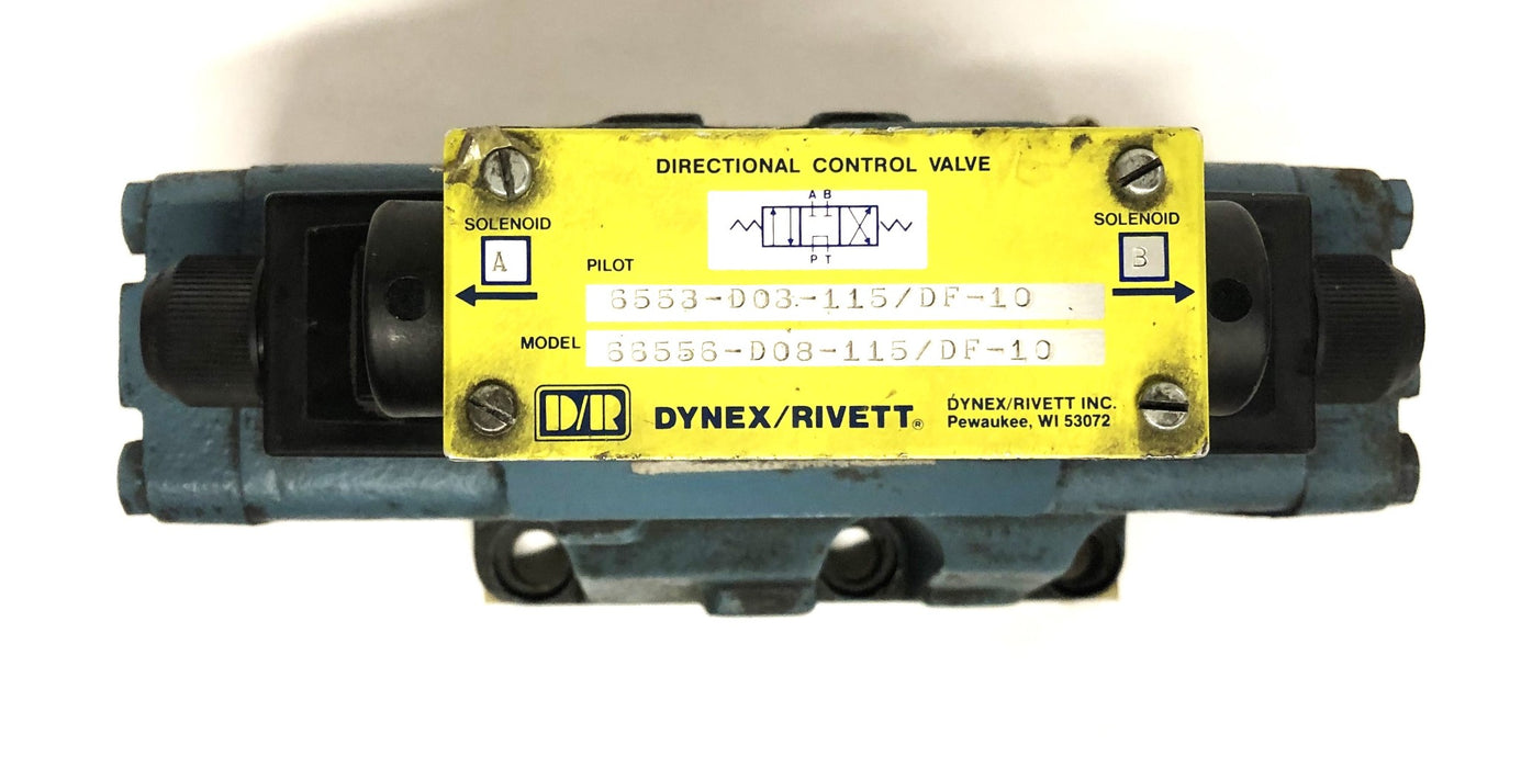 Dynex/Rivett Directional Control Valve 6553-D03-115/DF-10 USED