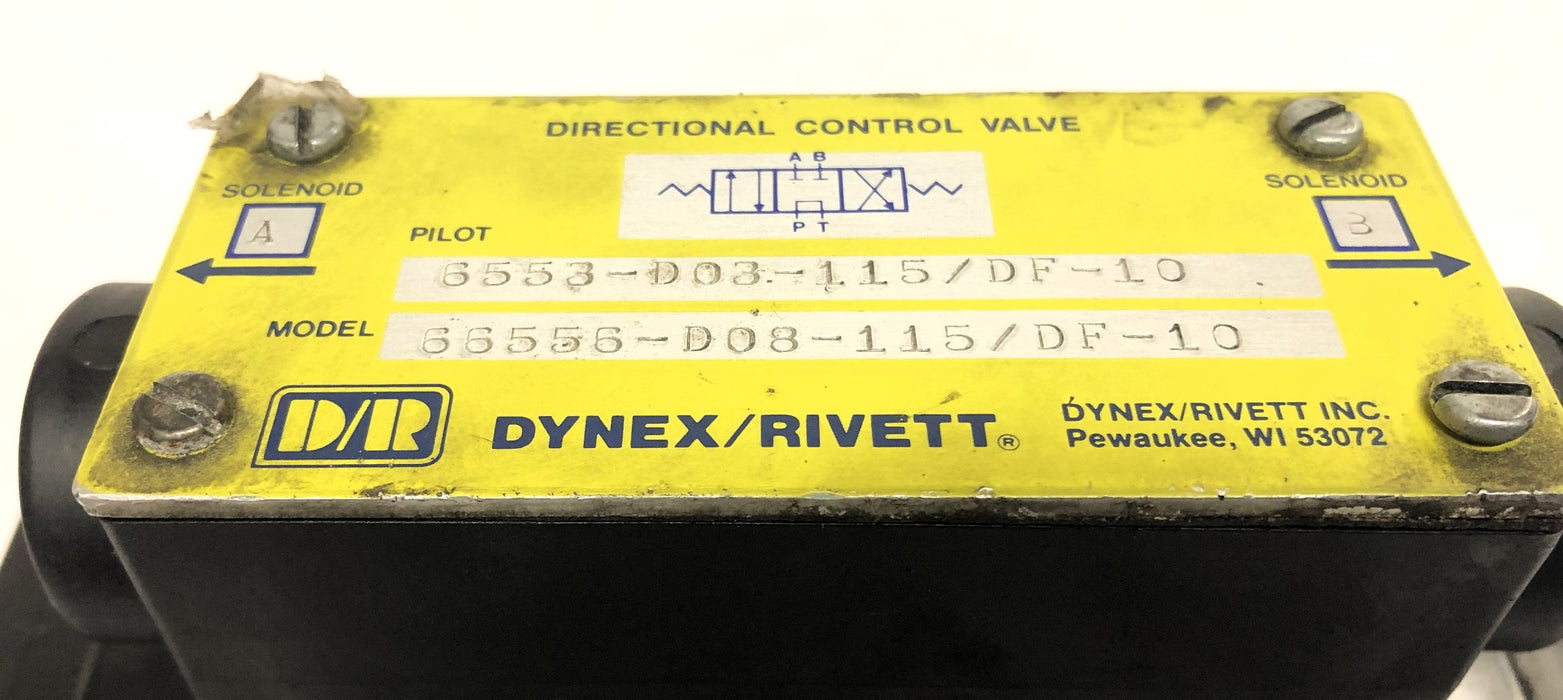 Dynex/Rivett Directional Control Valve 6553-D03-115/DF-10 USED