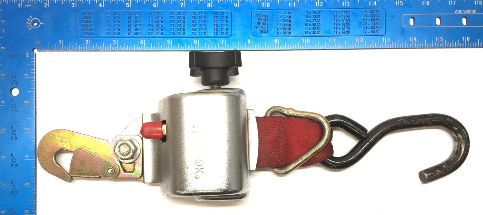 Sure-Lok Wheelchair Retreater Tie-Down with Snap-Lock Hook and D-Ring USED