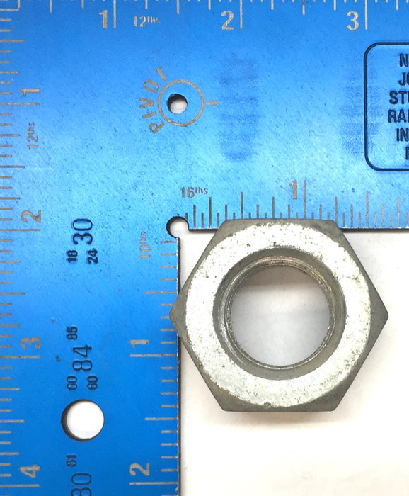 Unbranded .75"ID x 1.40"OD Galvanized Open Steel Hex Nut [Lot of 9] NOS