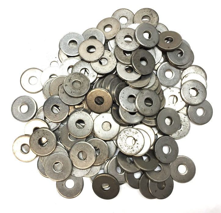Unbranded .40"ID x 1.25"OD x 0.127" Thickness Flat Steel Washer [Lot of 129] NOS
