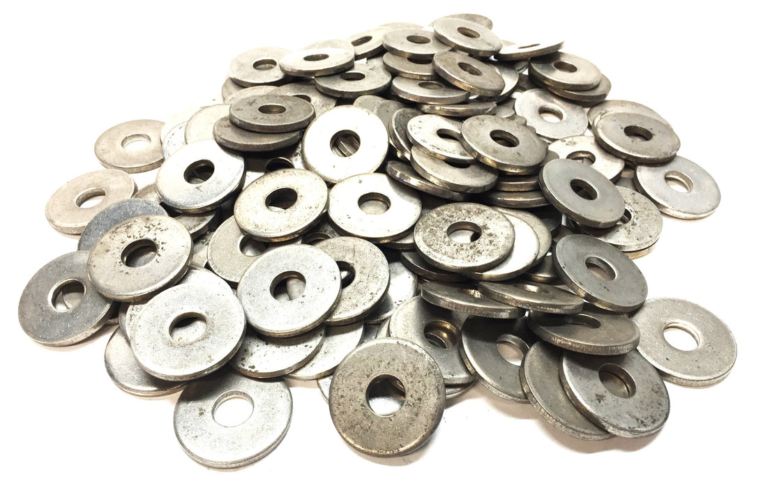 Unbranded .40"ID x 1.25"OD x 0.127" Thickness Flat Steel Washer [Lot of 129] NOS
