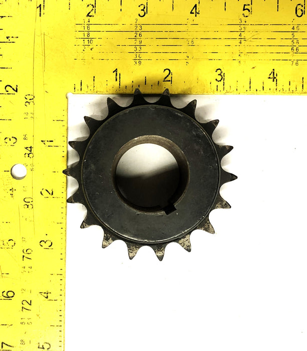 Martin 1.26 Inch Bore 18 Tooth Double Row Roller Chain Sprocket D40B18H USED
