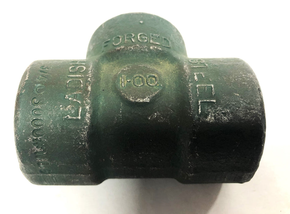 Ladish 1-00 Forged Steel 3/4 Inch Valve Reduction Tee 3000#WOG NOS