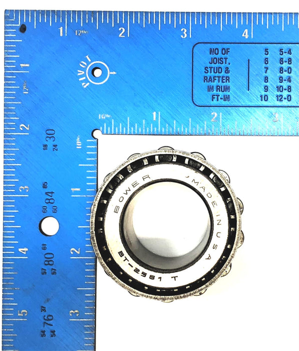 Bower Tapered Roller Bearing Cone (No Box) BT-2581-T NOS