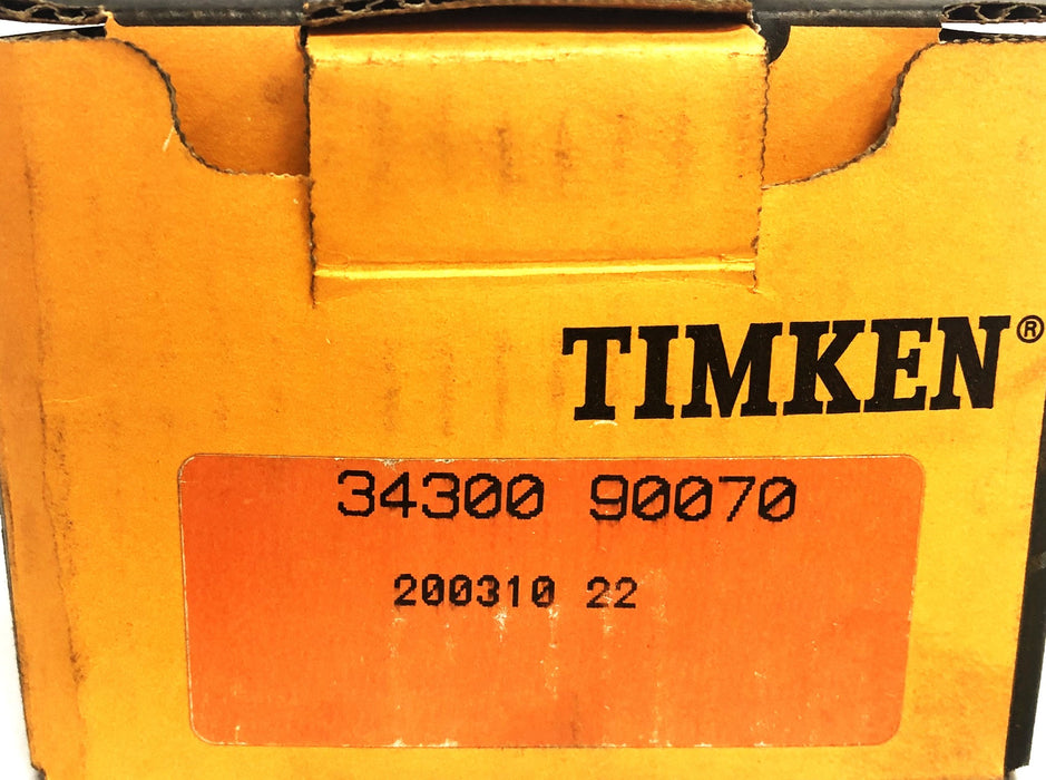 Timken Tapered Roller Double Bearing Set 34300/90070 (200310-22) NOS
