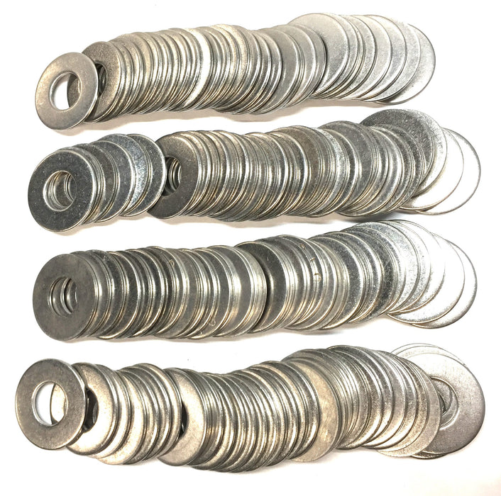Unbranded 11/16"ID x 1-1/2"OD Grade 18-8 Steel Flat Washer [Lot of 129] NOS