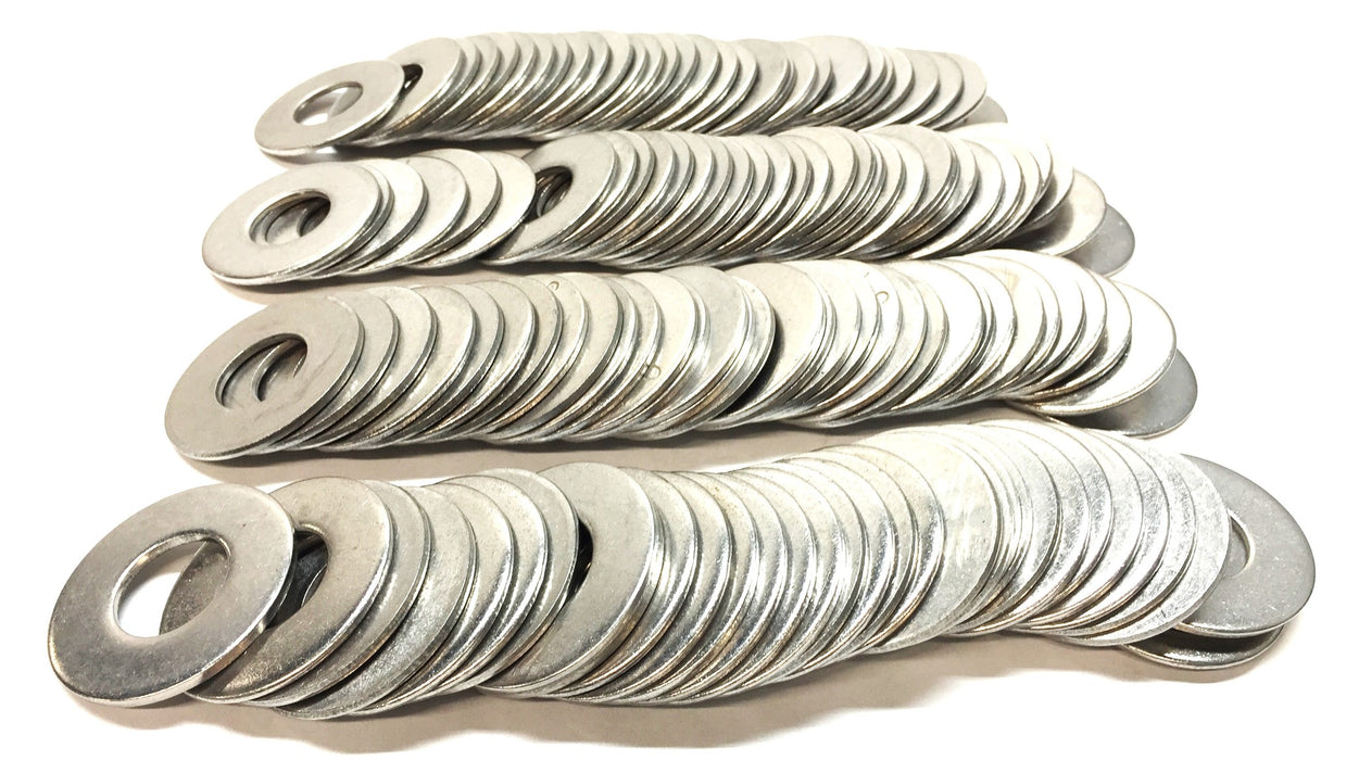 Unbranded 11/16"ID x 1-1/2"OD Grade 18-8 Steel Flat Washer [Lot of 129] NOS