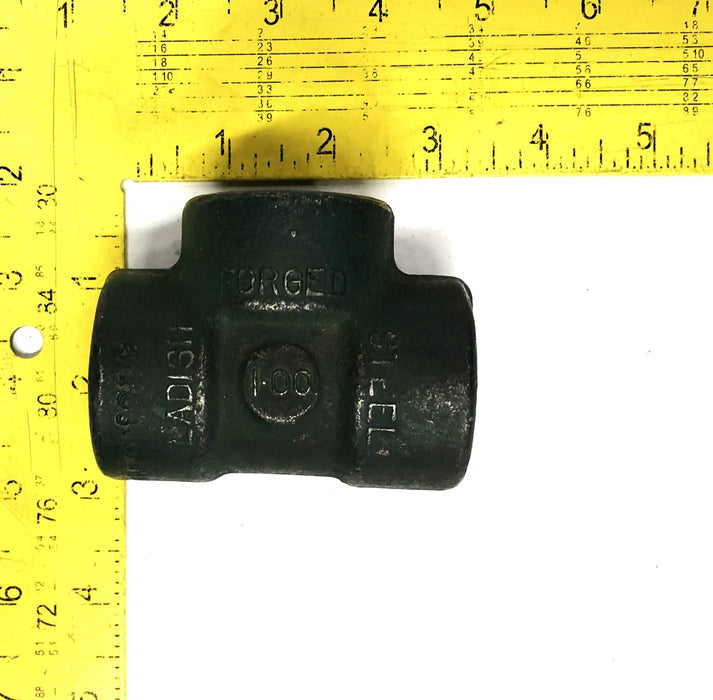 Ladish 1-00 Forged Steel 3/4 Inch Valve Reduction Tee 3000#WOG NOS