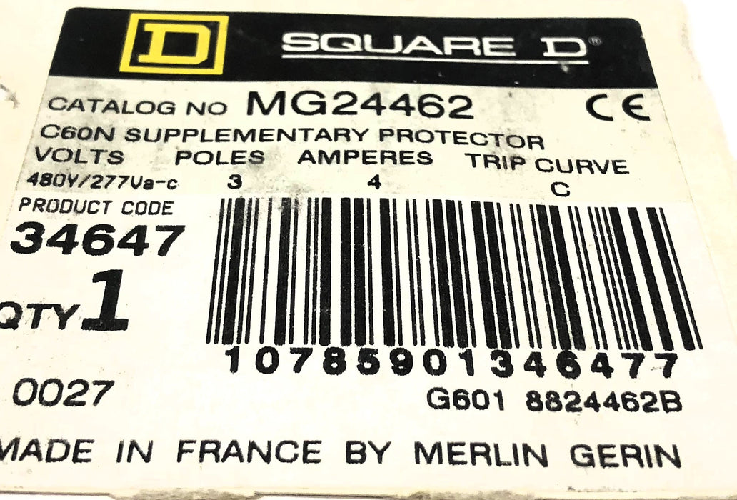 Square D/Merlin Gerin With (1) Clip Circuit Breaker 24462 (MG24462) (C60N) NOS