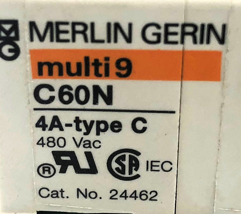 Square D/Merlin Gerin With (1) Clip Circuit Breaker 24462 (MG24462) (C60N) NOS