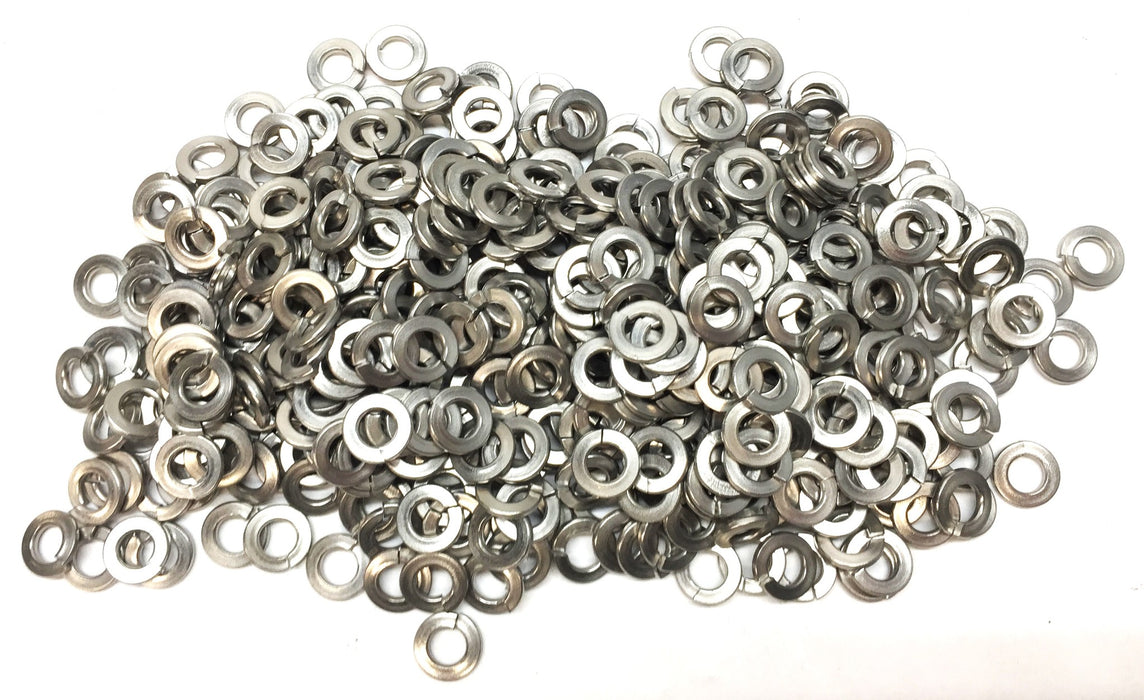 Unbranded 1/4" Grade 18-8 Steel Split Lock Washer Pack (400pcs) NOS