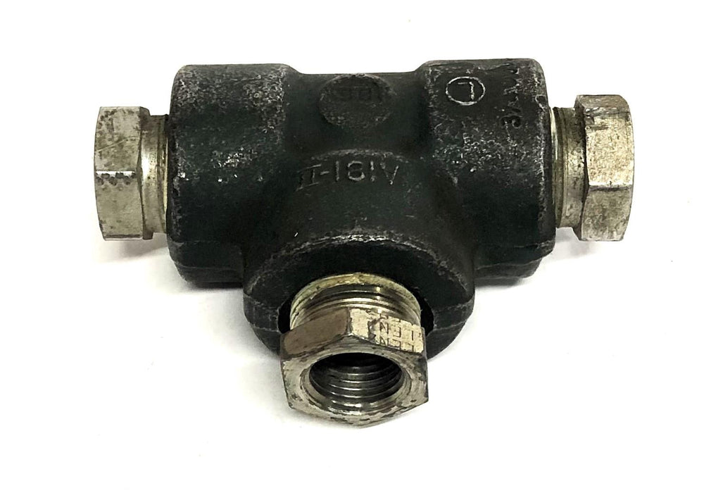 Ladish 1-00 Forged Steel 3/4 Inch Valve Reduction Tee 3000#WOG USED