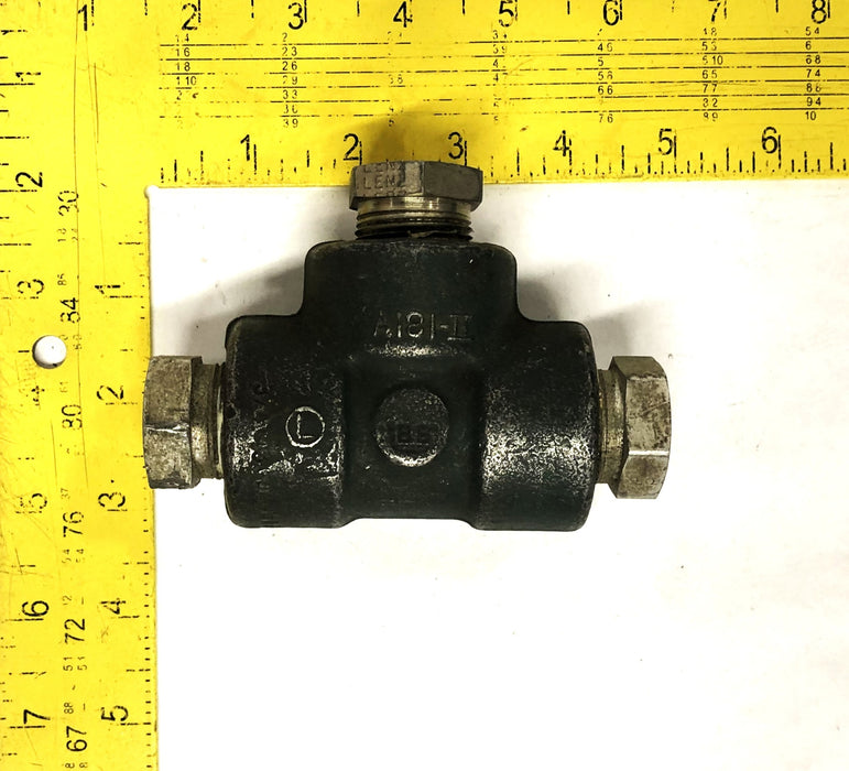 Ladish 1-00 Forged Steel 3/4 Inch Valve Reduction Tee 3000#WOG USED