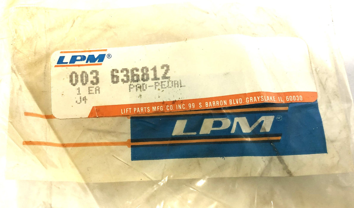 LPM Forklift Pedal Pad 636812 NOS