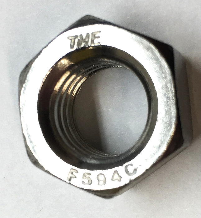 THE 1/2"-13 Stainless Steel Open Hex Nut F594C [Lot of 10] NOS