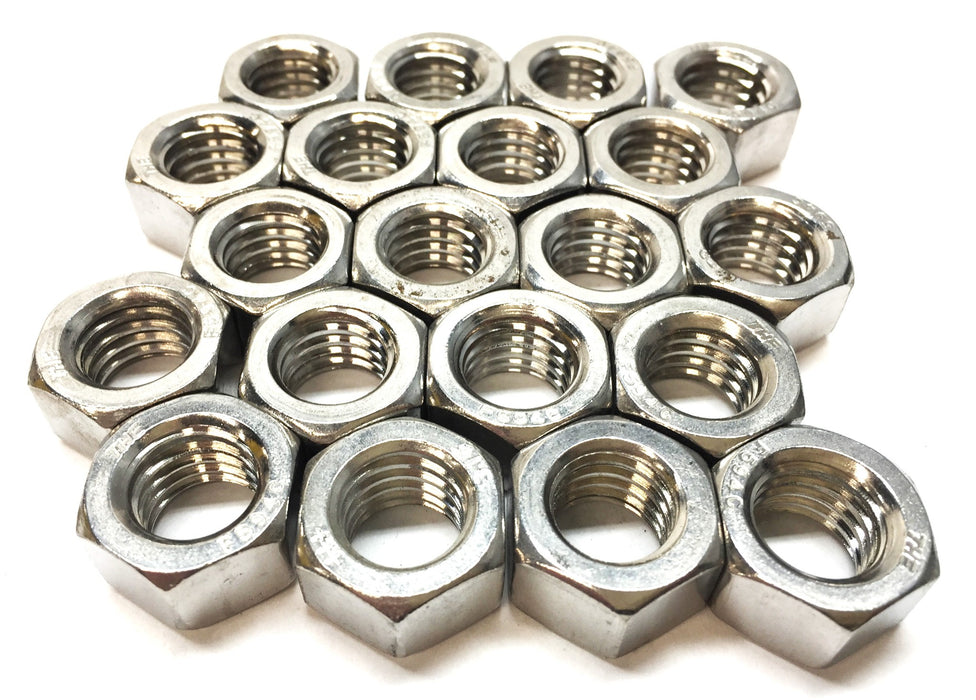THE 1/2"-13 Stainless Steel Open Hex Nut F594C [Lot of 20] NOS