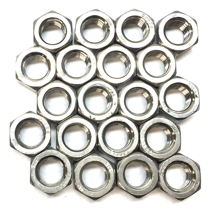 THE 1/2"-13 Stainless Steel Open Hex Nut F594C [Lot of 20] NOS