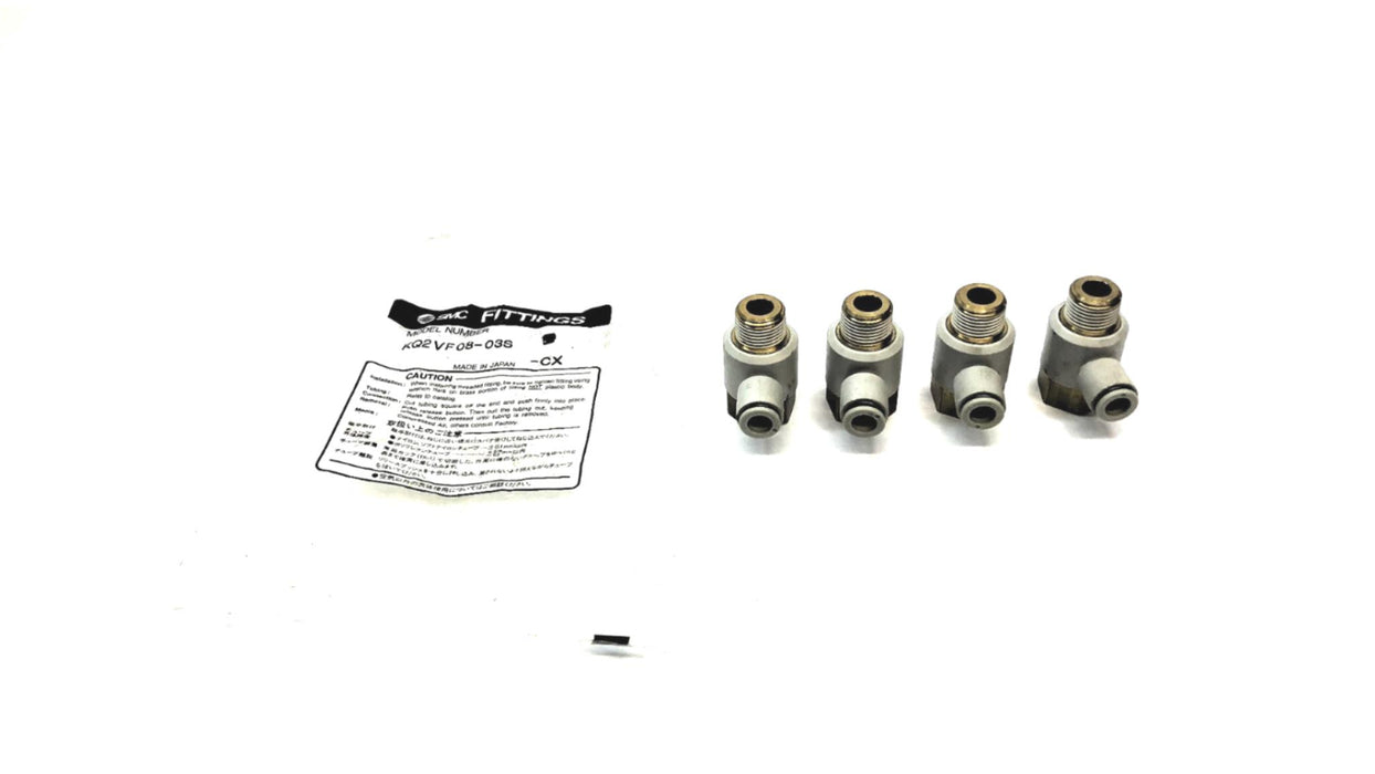 SMC Universal Female Pneumatic Fitting KQ2VF08-03S-CX [Lot of 4] NOS
