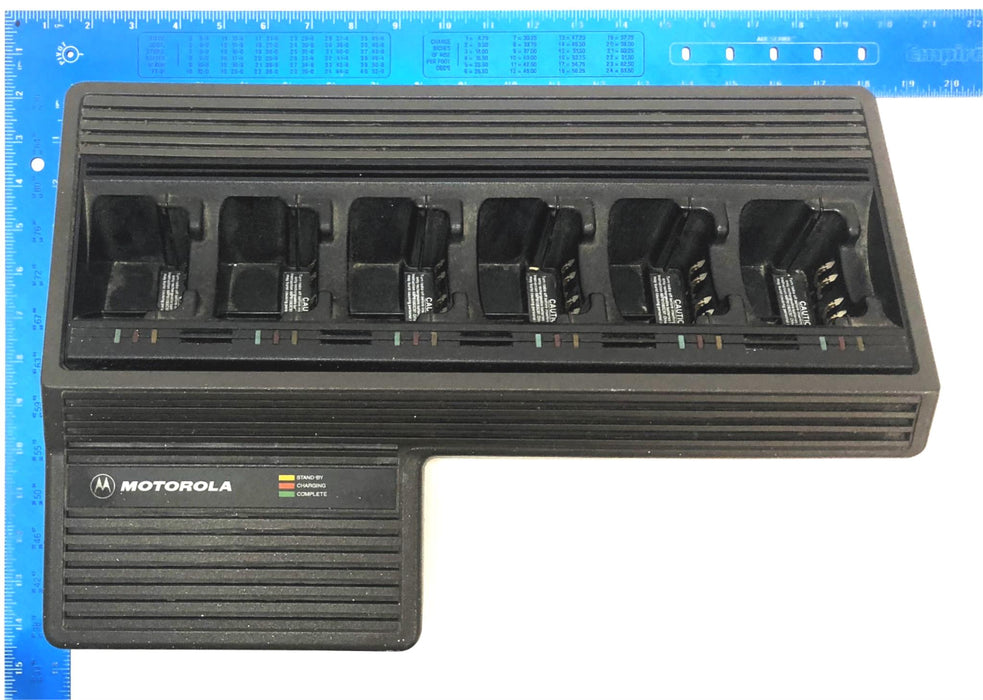 Motorola 6-Bay Radio Battery Charger (No Power Cord) NTN1177D USED