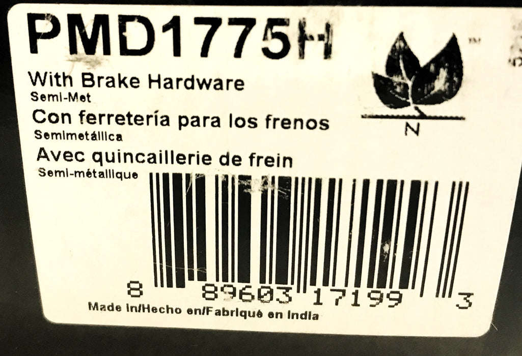 Carquest Rear Brake Pad Set W/ Hardware PMD1775H NOS