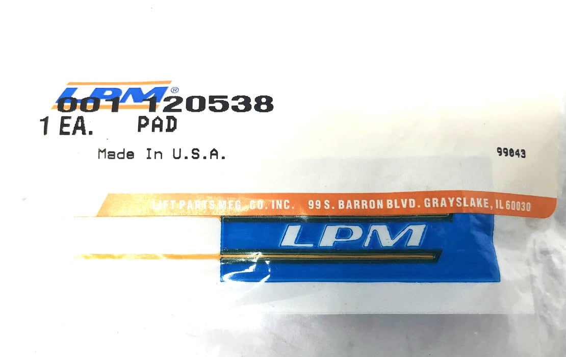 LPM Forklift Pad 120538 NOS